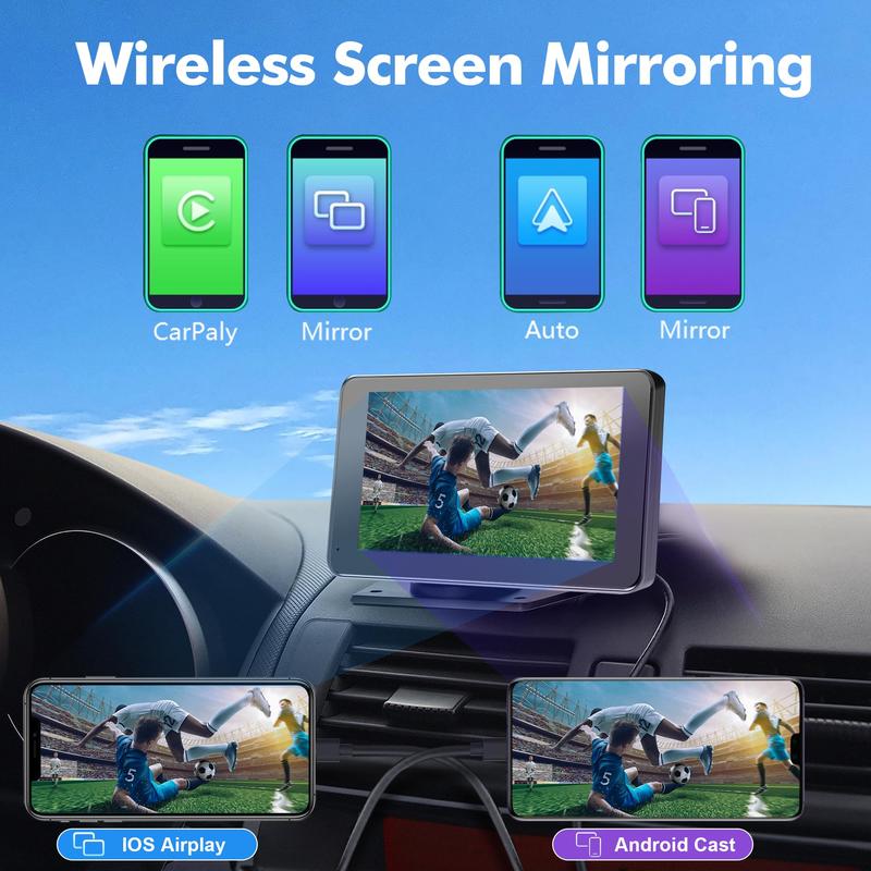 Wireless CarPlay Screen for Andriod & iPhone