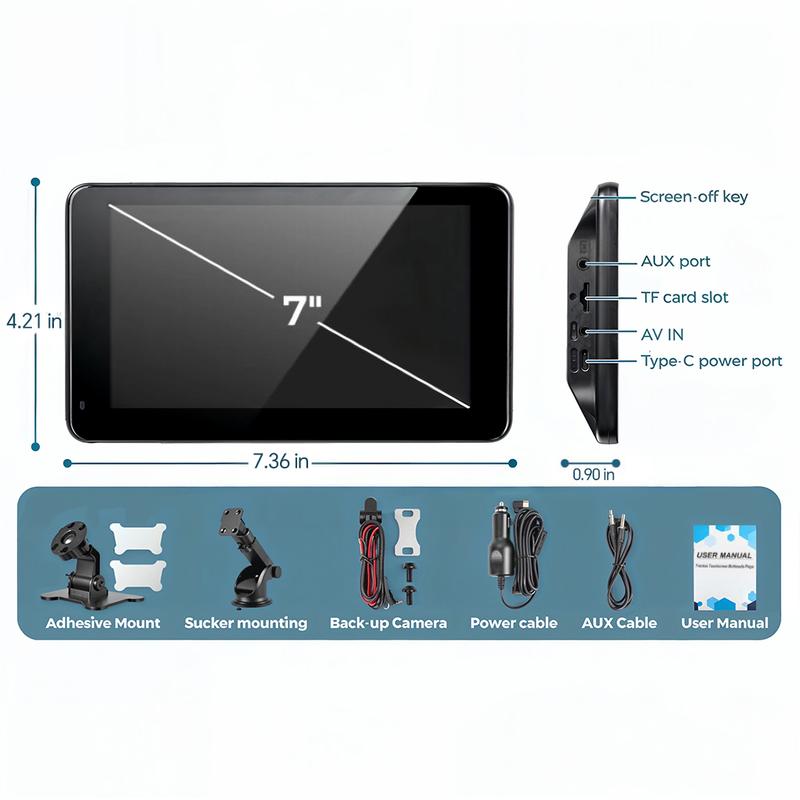Wireless CarPlay Screen for Andriod & iPhone